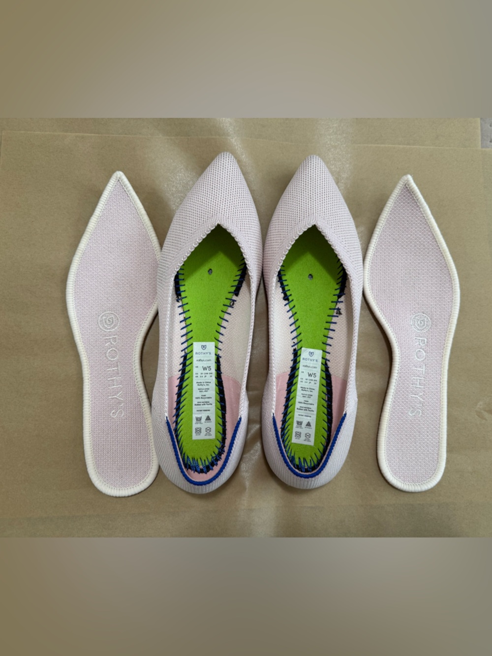 Rothy’s pink point flats - Picture 7 of 8